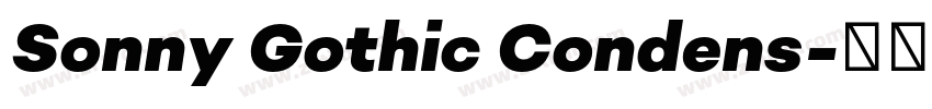 Sonny Gothic Condens字体转换